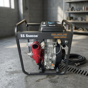 Manual Control SS SAMSON SS8001HPDG High Pressure <b>Water</b> <b>Pump</b> with Diesel Engine 95m Suction Head & 8m Discharge Pipe - Product Image 5
