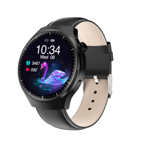 Montre intelligente 1.5 pouces écran rond Watch4 <span class=keywords><strong>Pro</strong></span> NFC BT appel fréquence cardiaque pression artérielle hommes Smartwatch IWO montre 9 - Product Image 5