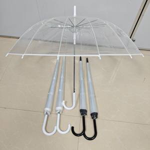 <span class=keywords><strong>Parapluie</strong></span> droit <span class=keywords><strong>transparent</strong></span> personnalisé de style <span class=keywords><strong>japonais</strong></span> <span class=keywords><strong>Parapluie</strong></span> <span class=keywords><strong>transparent</strong></span> en PVC pour enfants avec poignée en plastique semi-automatique Vente en gros - Product Image 1