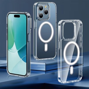 Logo antichoc clair chargeur <span class=keywords><strong>Mag</strong></span> étuis pour téléphone portable étui de téléphone magnétique transparent sûr pour téléphone 16 15 14 13 Pro Max - Product Image 6