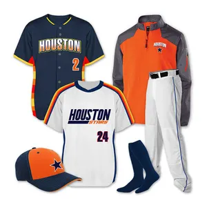 Custom Honkbal Uniform Stof Ontwerp Baseball T-shirt Alle Series Team Training Uniform