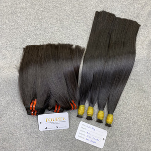 Cabello crudo sin procesar Virgen Natural ondulado vendedores de cabello liso Paquetes de cabello humano alineados con cutícula cruda vietnamita - Product Image 5