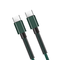 Câble USB C vers USB C 1M PD 60W Cordon de charge rapide tressé de type C compatible avec Sam Sung S23 Note 20 Pad Mac Book Air