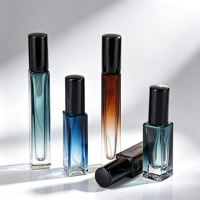 Flacon pulvérisateur de parfum portable de 10 ml avec logo personnalisé, boîte d'emballage en papier rectangulaire