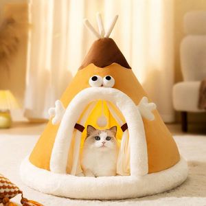 Custom Modern Winter Pet <b>Tent</b> Washable Dog & Cat Bed Luxury <b>Large</b> Orthopaedic for Living Room Use - Product Image 2