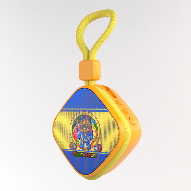 Factory Mini Portable Speaker Diamond Shape Wireless Audio Box with Lanyard Customized Logo Gift for Promotion