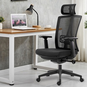 Ergonomic Blue Office Chair Flexible <b>Footrest</b> Modern Swivel Mesh Chair for Manager Boss New Executive Comfort Fabric Office - Product Image 1