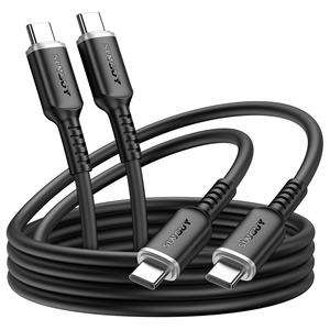 Cable de carga rápida SUNGUY 100W USB C, cable de datos de silicona ecológico para teléfono móvil, éxito de ventas en TikTok. - Product Image 1