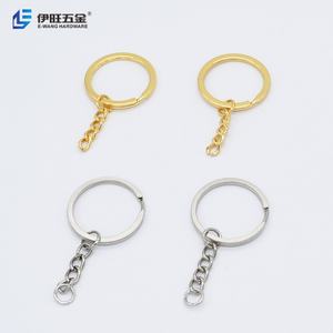 YIWANG al por mayor: Piezas de plata para llaveros con anillas abiertas y conectores, cadena de llavero dividida para manualidades y joyería DIY - Product Image 3