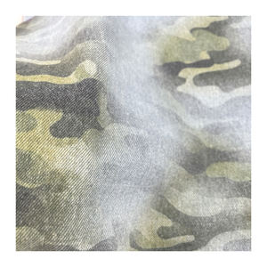 Tissu imprimé numérique <span class=keywords><strong>camouflage</strong></span> vieillissant personnalisé sergé de coton lavé BC Denim pour chaussures de sport rembourrage pour garçons filles - Product Image 1