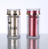 Bouteille en acrylique transparente de qualité supérieure pour comprimés, bonbons, safran, emballage de produits de santé, pilules, capsules, pot scellé personnalisé