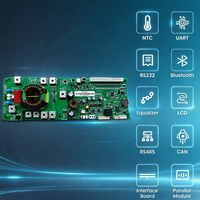Unité de gestion de batterie (BMS) haute fiabilité avec surveillance à distance, personnalisée, 48V 51.2V 20A RS485 pour PCBA OEM ODM