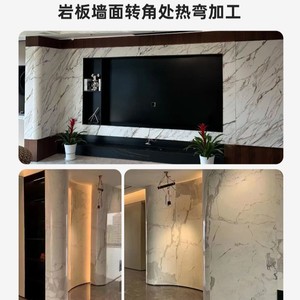 Jaberly Custom Slab Reception <b>Desk</b> Hot Bending Process Office Use - Product Image 3