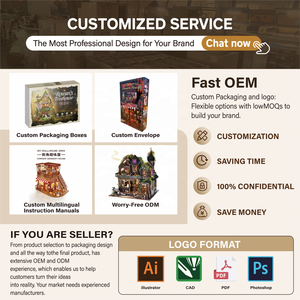 Hamaileon 3D Retro <strong>Post</strong> <strong>Office</strong> 3D Puzzle Book Nook, Snap-In DIY Model with English Manual, Decorative Frame for Home - Product Image 4