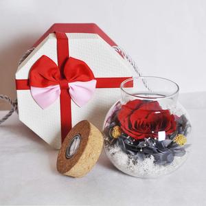 Rosa Eterna Preservada en Botella de Vidrio, Flor Real Hecha a Mano, Regalo de Lujo para Aniversario de Bodas y Decoración de Mesa - Product Image 3