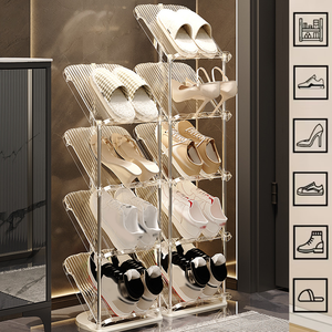 Organizzatore per <span class=keywords><strong>scarpe</strong></span> con scarpiera verticale inclinabile a 45 gradi e supporto per <span class=keywords><strong>scarpe</strong></span> <span class=keywords><strong>salvaspazio</strong></span> per ingresso 4/5/6/livelli - Product Image 2