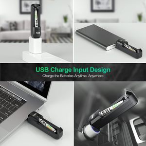 Piles numériques rechargeables AAAA Ni-MH 1,2 V haute capacité 400 mAh EBL avec chargeur intelligent, 1200 cycles, 2 unités, surface - Product Image 3