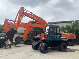 Excavadora de Ruedas HITACHI Modelo 2023 EX100 EX100WD de 10 Toneladas, con Rodamientos Potentes, Alto Rendimiento y Equipo de Construcción Confiable - Product Image 4