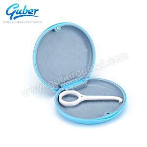 + Guber Professionele Hoogwaardige Aanpasbare Logo Siliconen Materiaal Kunstgebit Opslag Orthodontische Houder Prothese Case - Product Image 1