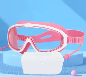 نظارات سباحة احترافية مضادة للضباب ولا تسرب للماء نظارات سباحة شفافة تسمح بتوفير رؤية واسعة نظارات سباحة للأطفال نظارات للصبيان والفتيات
