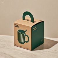 SHIRUN PACKAGE Unique fort personnalisé carton papier céramique tasse à café boîte d'emballage, boîte d'emballage pour tasse en verre