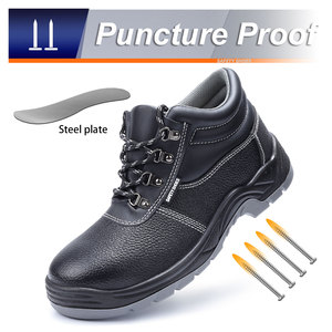 Chaussures de <span class=keywords><strong>travail</strong></span> de sécurité pour hommes noirs étanche Anti-crevaison Anti-impact protection industrielle en acier orteil pour Construction/exploitation minière - Product Image 5