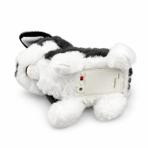 Juguete de Peluche Interactivo Musical, <span class=keywords><strong>Husky</strong></span> de Peluche que Camina, Ladra, se Estira y Mueve la Cola, Cachorro Negro, Gris y Blanco, Regalo para Niños y Niñas - Product Image 5