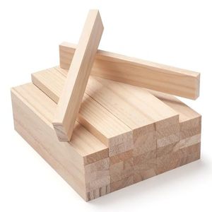 Bloques de construcción de madera, juguete de construcción de madera maciza para niños de 2 a 4 años, juego de bloques apilables unisex - Product Image 1