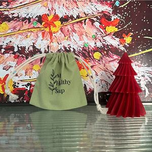 Custom Logo Organic Muslin Recycled Cotton <b>Canvas</b> Drawstring Dust Bag GOTS Certified for Crafts Gifts Candles Photo <b>Frames</b> - Product Image 3
