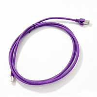 كابل إيثرنت Cat6، كابل شبكة RJ45، كابل LAN أرجواني، سلك توصيل إنترنت عالي السرعة للراوتر والكمبيوتر والمحول