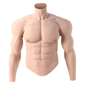 Costume Muscolare in Silicone Ruineng Versione Aggiornata, Forma di Petto Maschile con Braccia, Muscoli Finti Realistici per Halloween, Crossdresser, Transessuali - Product Image 1