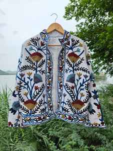 Great Quality Women's Winter Handmade <b>Quilted</b> Cotton Coat Indian TNT Suzani <b>Jacket</b> Boho Women Coat, Gift For Her - Product Image 2