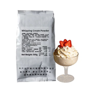 Poudre de crème fouettée de qualité supérieure 500g pour pâtisseries, garniture de bubble tea, décoration de gâteaux, poudre de crème non laitière pour boulangerie - Product Image 1