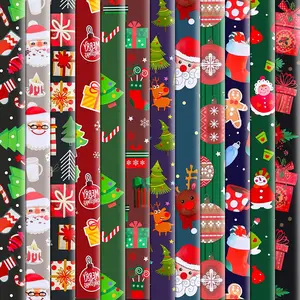 Folded Large Sheets Custom beautiful Roll wrapping paper christmas gift wrapping paper rolls Wholesale christmas wrapping paper
