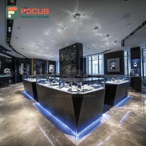 High Visibility Jewelry Retail Display System Laminated Finish Commercial Store Display Cabinet - Product Image 1