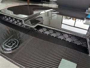 Babus סגנון סיבי פחמן מנוע הוד עבור מרצדס G כיתת W464 G350 G500 G550 פחמן סיבי חומר מצנפת - Product Image 4