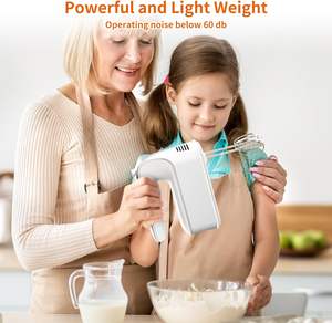 Batidora de mano y de mesa de acero inoxidable para repostería con tazón, ideal para amasar pan y pasteles en el hogar y la cocina. - Product Image 3