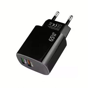 <b>Cheap</b> Price US/EU Plug Quick Charge Type C Charger <b>Box</b> Fast Charging 65W USB Portable Phone Charger for Mobile Phone - Product Image 2