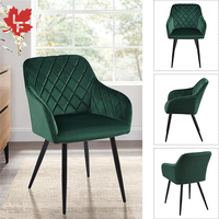 Vente en gros de tissu tufté en velours gris de haute qualité velours vert Mr. Price meubles de maison chaises de salle à manger