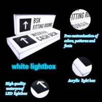 Enseigne lumineuse LED personnalisée en métal à fixation latérale, enseigne électronique extérieure 3D en acrylique et acier inoxydable pour entreprises et centres commerciaux