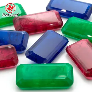 Redleaf Jewelry OEM ODM columbia emerald gems octagon cut fusion stone