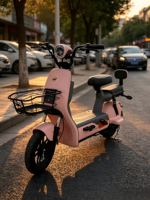 Vente directe d'usine, vélo électrique fabriqué en Chine, cadre en acier à haute teneur en carbone, batterie au plomb-acide 48V, autonomie de 55-65 km, scooter de ville pour adultes, moto