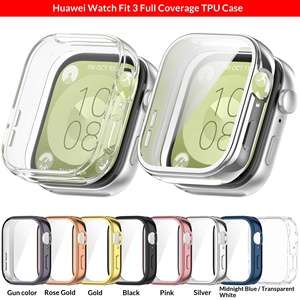 Funda transparente de TPU para HUAWEI <span class=keywords><strong>WATCH</strong></span> <span class=keywords><strong>FIT</strong></span> 3, carcasa protectora a prueba de golpes de cobertura total, cubierta antiarañazos para <span class=keywords><strong>Watch</strong></span> <span class=keywords><strong>Fit</strong></span> 3 - Product Image 3