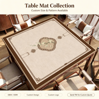 Tapis de Mahjong Personnalisé Guandan, Nappe Antidérapante, Réductrice de Bruit, Résistante à l'Usure, Anti-Taches, Facile à Nettoyer pour Salle de Jeu