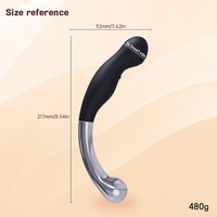 SEXBAY Dual-Material Silikon & Metall Prostata-Massagegerät, Weicher Flüssiger Analplug für Männer, Wasserdichtes Wiederverwendbares Erwachsenen-Spielzeug