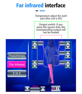 Dikey 2'si 1 Arada Presoterapi Hava Basınçlı Vücut Masajı Vücut İnceltme Kompresyon Terapi Makinesi Lenf Drenaj - Product Image 4