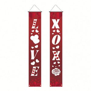 High Quality Digital Festive Celebration Flag Valentine's Day Theme Door <b>Curtain</b> Decoration Custom Wholesale - Product Image 2