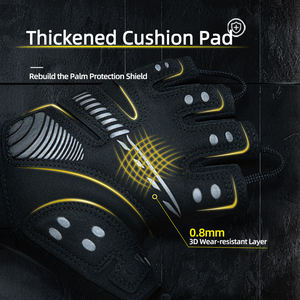 Luvas de Fitness Unissex Weskos Respiráveis Antiderrapantes de Nylon com Dedos Cortados para Levantamento de Peso, Ciclismo e Treinos de Academia - Product Image 3