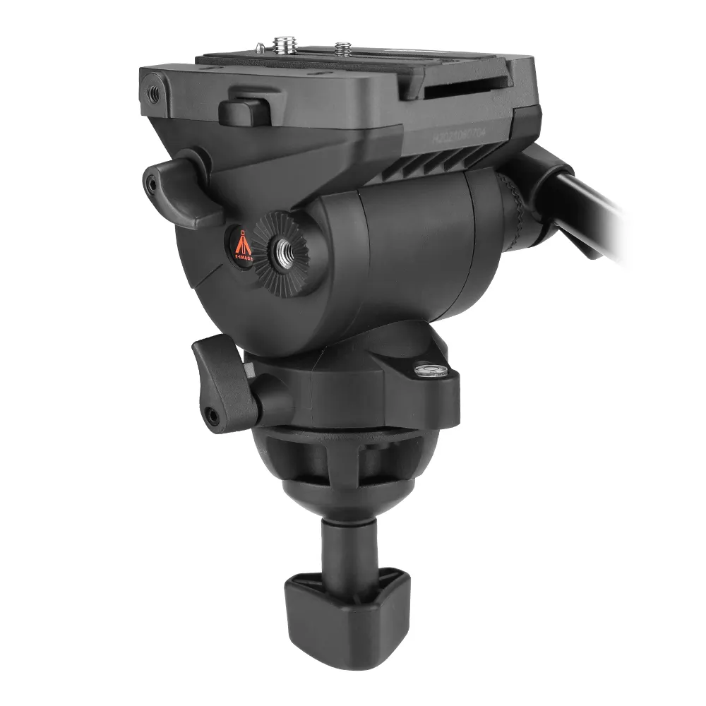 E-IMAGE GH04 75mm ball base 6kg Payload Video Tripod Fluid Head with quick release Plate