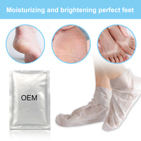 Masque pour les pieds nourrissant non exfoliant à la noix de coco de Taïwan, soins de la peau en gros, masque pour les pieds au collagène